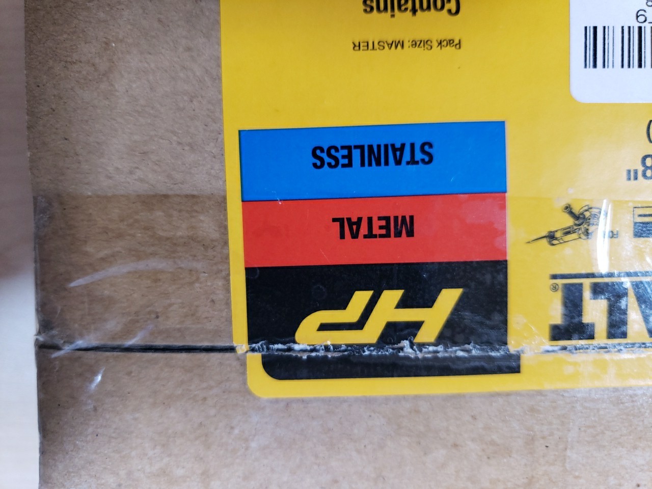 DEWALT, DW8725Z, 6″x .045×7/8″, Arbor Metal, Cut-Off Wheel, Box Of 25,Box Of 23