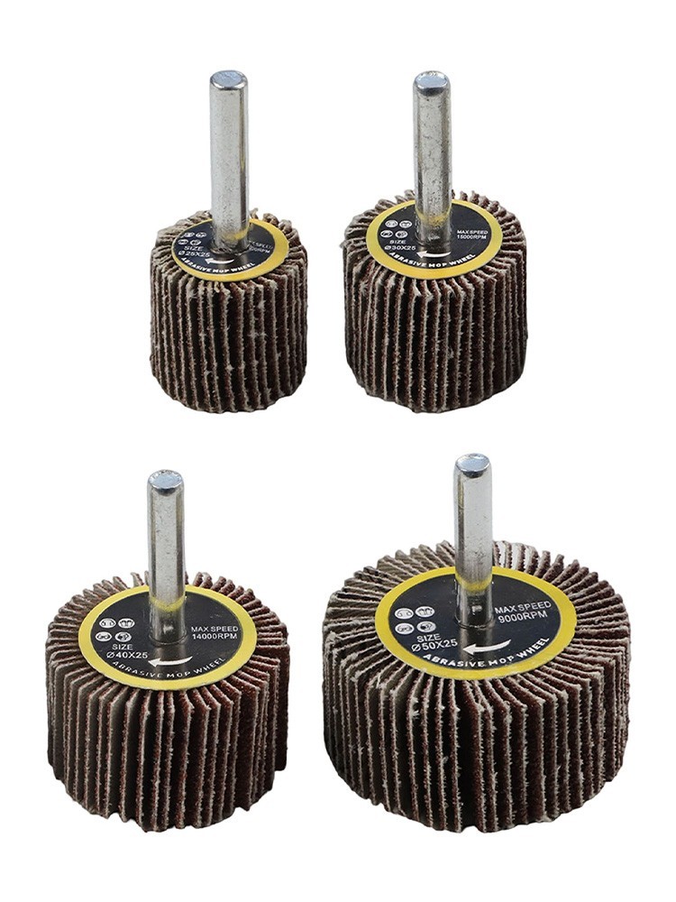 4PCS 25/30/40/50mm 80# Sanding Flap Disc Wheel Polishing Grinding Rotary Tool