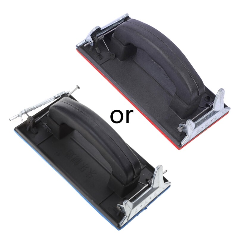 Portable Hand Sander with Handle Manual Sandpaper Holder Hand Sanding Block