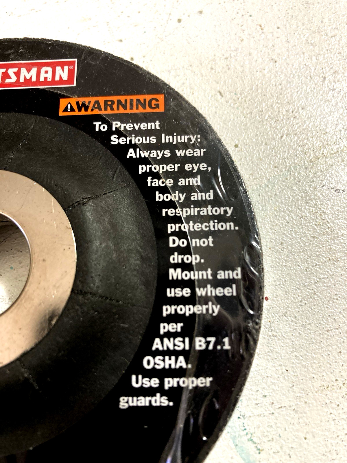 Pk 2 Sears Craftsman 314842-24 Metal Grinding Wheels 24 grit 4 1/2 x1/4x 7/8 in.
