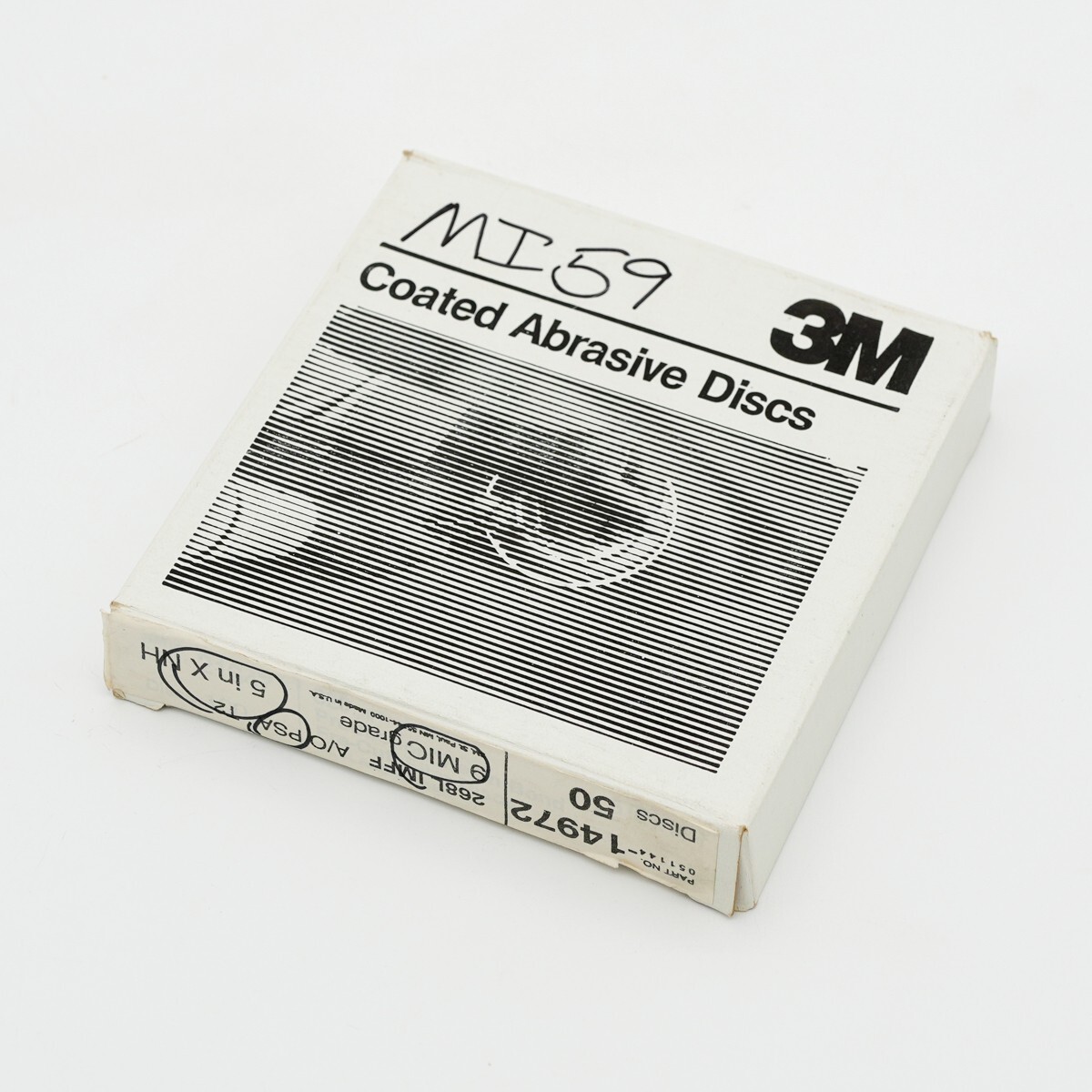 3M PSA Microfinishing Film Disc 268L, 9 Mic, 5 in x NH (box of 50)