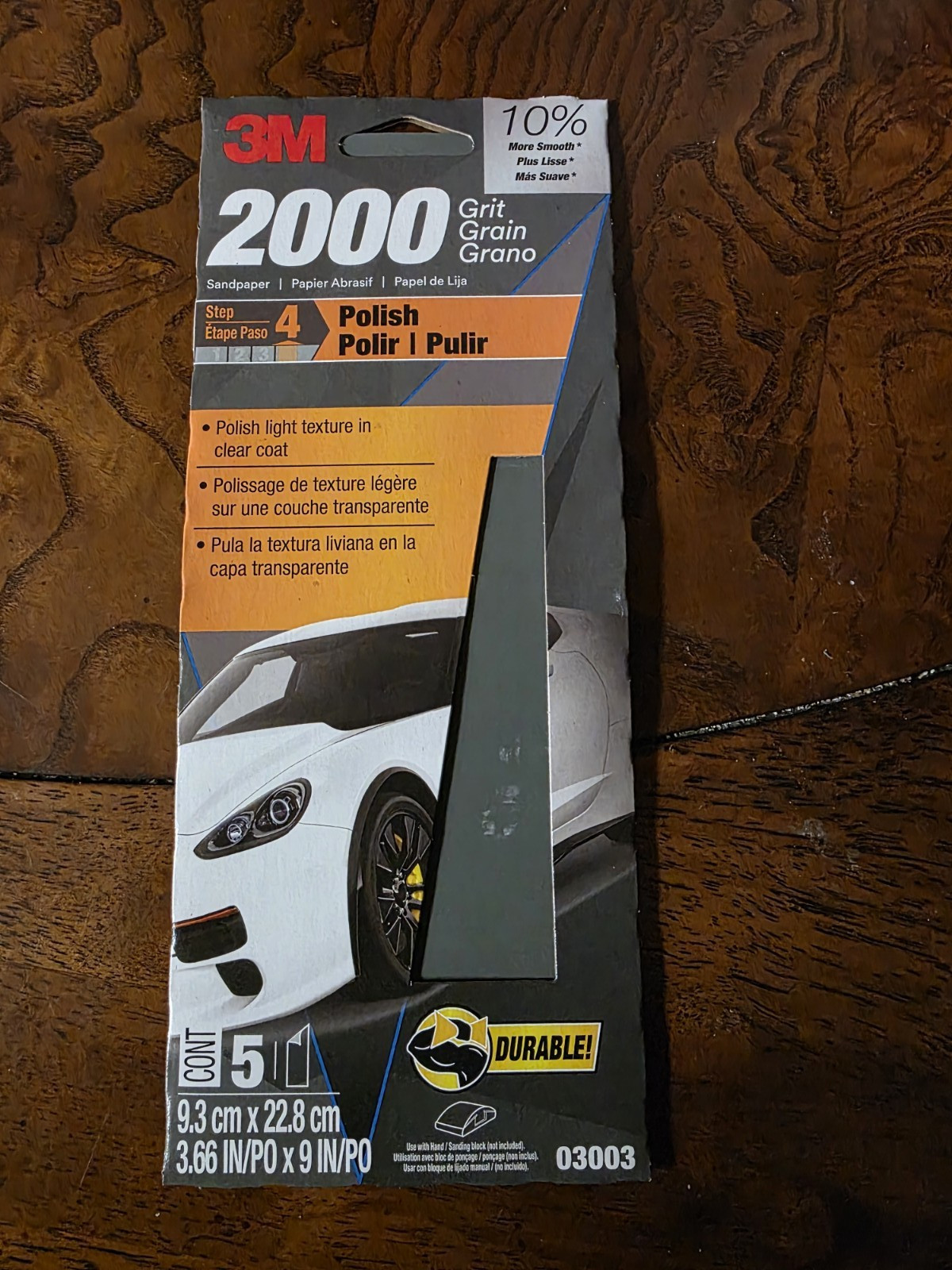 3M Wet or dry Automotive Sandpaper – 2000 Grit, 25 Sheets (5-Packs)