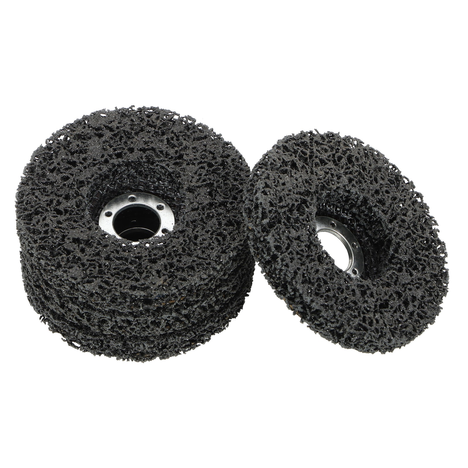 10 PCS 4-1/2″ x 7/8″ Black Diamond Grinding Discs Strip Discs for Angle Grinder