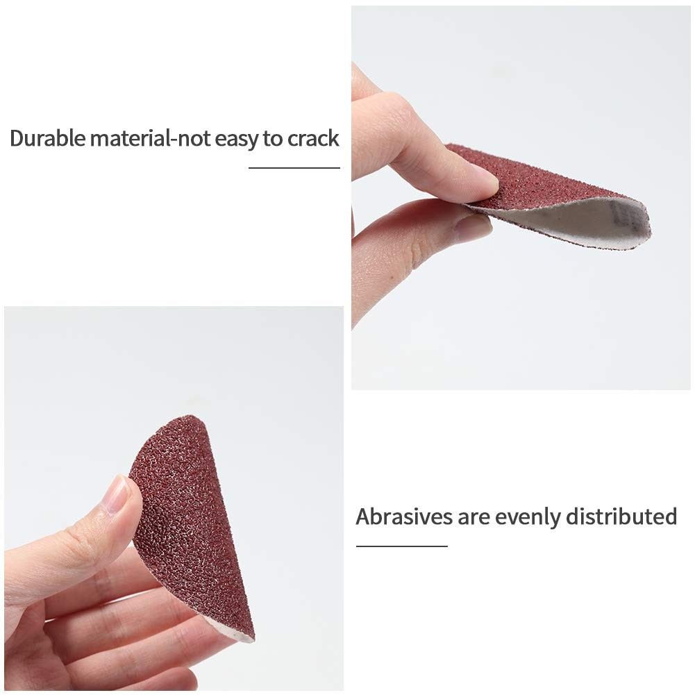 SPEEDWOX 100pcs Sanding Discs 3 Inch Sandpaper 40 Grit Hook and 3 Inch, Red