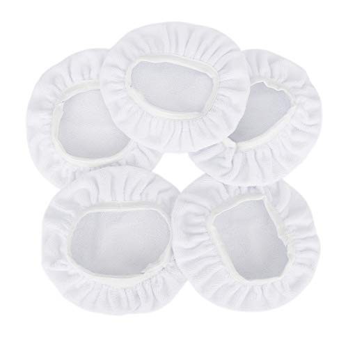 10pcs 5-6 Inch White Soft Mircrofiber Car Wax Polishing Bonnet Buffing Pad