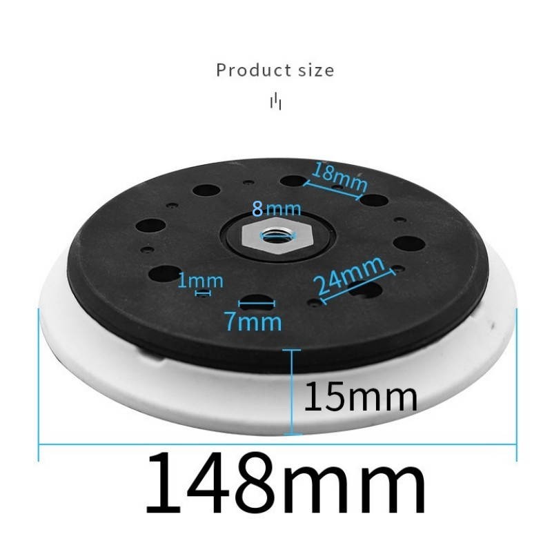 2X Backing Pad 150mm 6 Inch Polishing for Makita BO6050J Random Orbital Sanders
