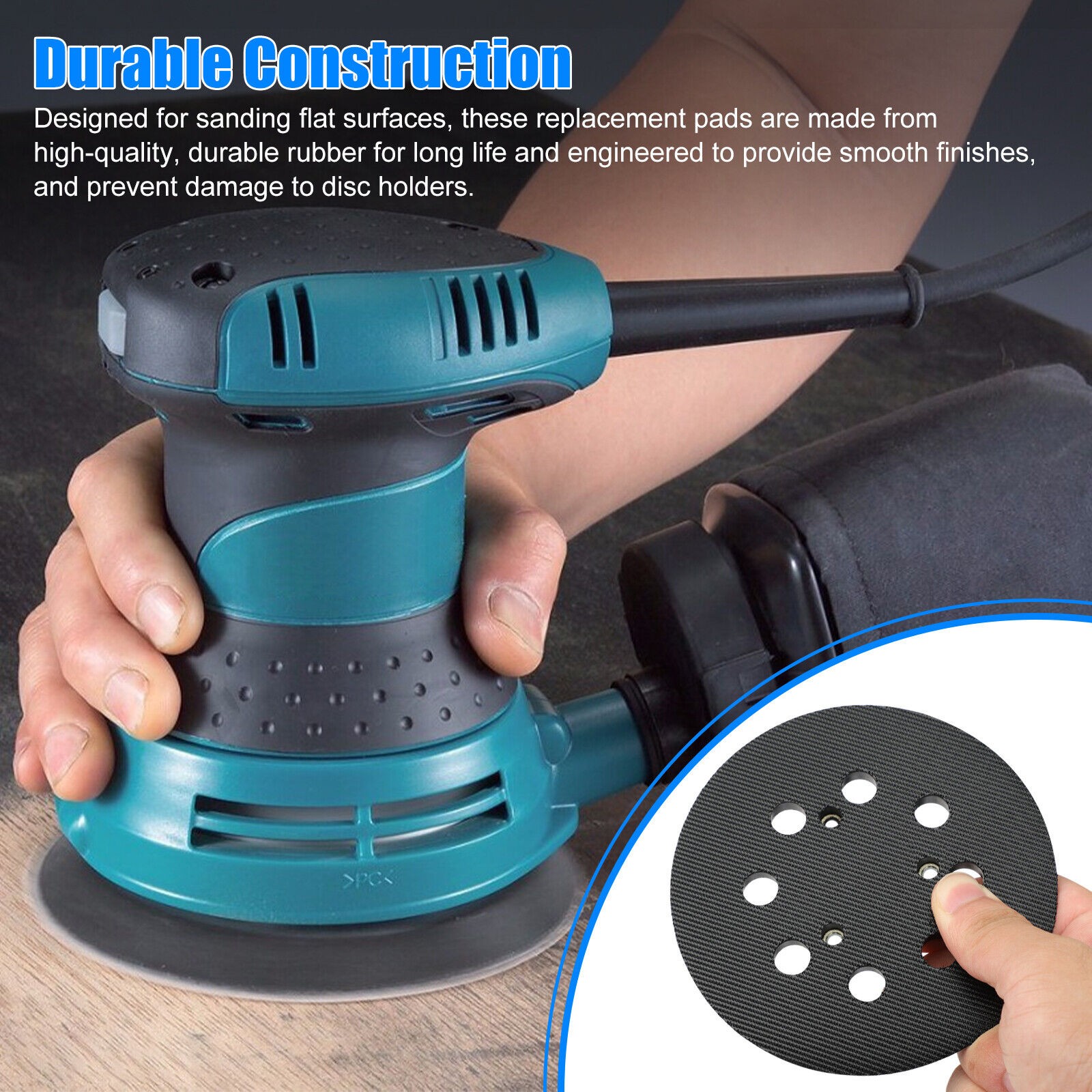 5-inch 8 holes Sander Pad For Makita BO5010/K, BO5021/K, BO5030/K BO5031/K