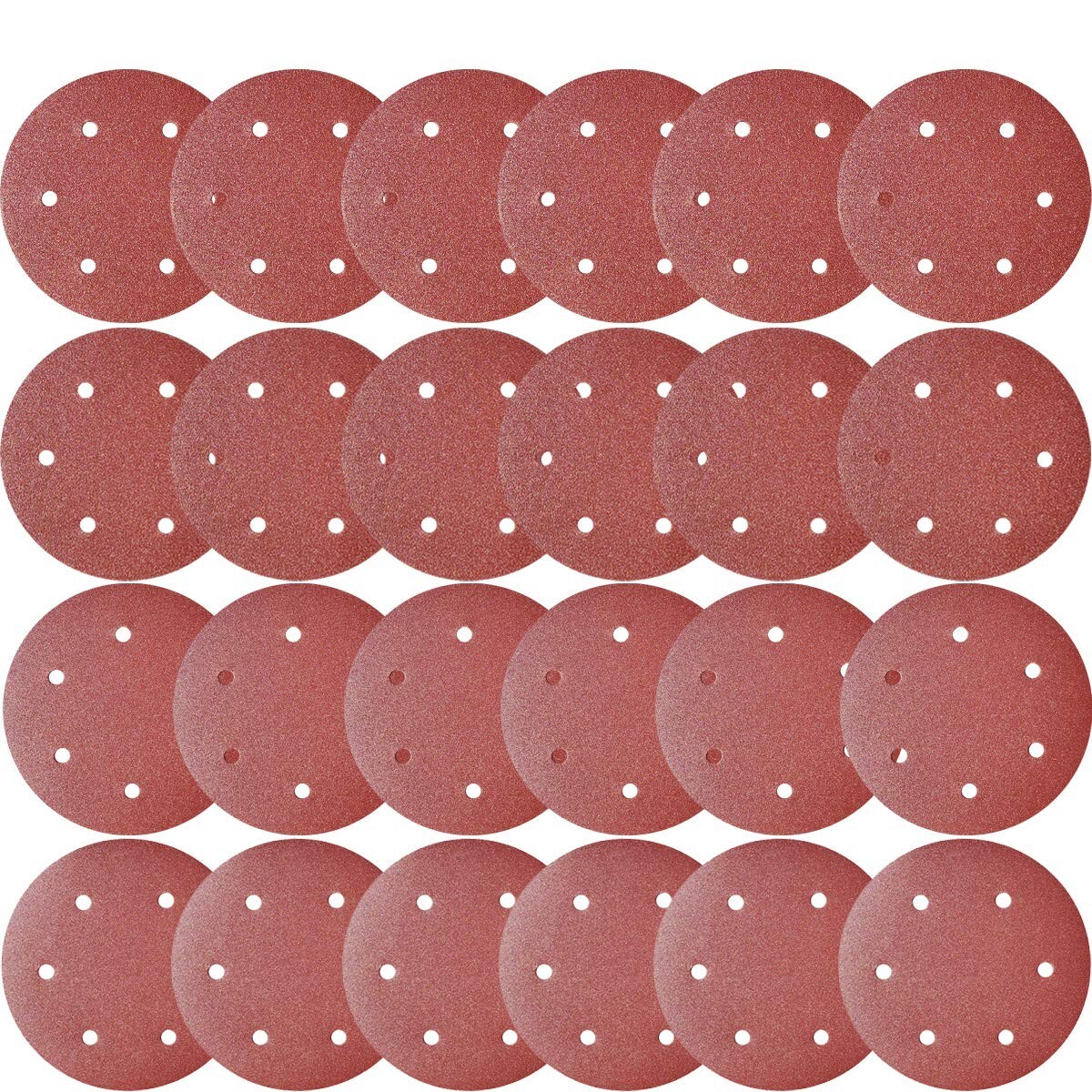 30 PCS 9-Inch 6-Hole Hook-And-Loop Sanding Discs Sander Paper for Drywall Sander