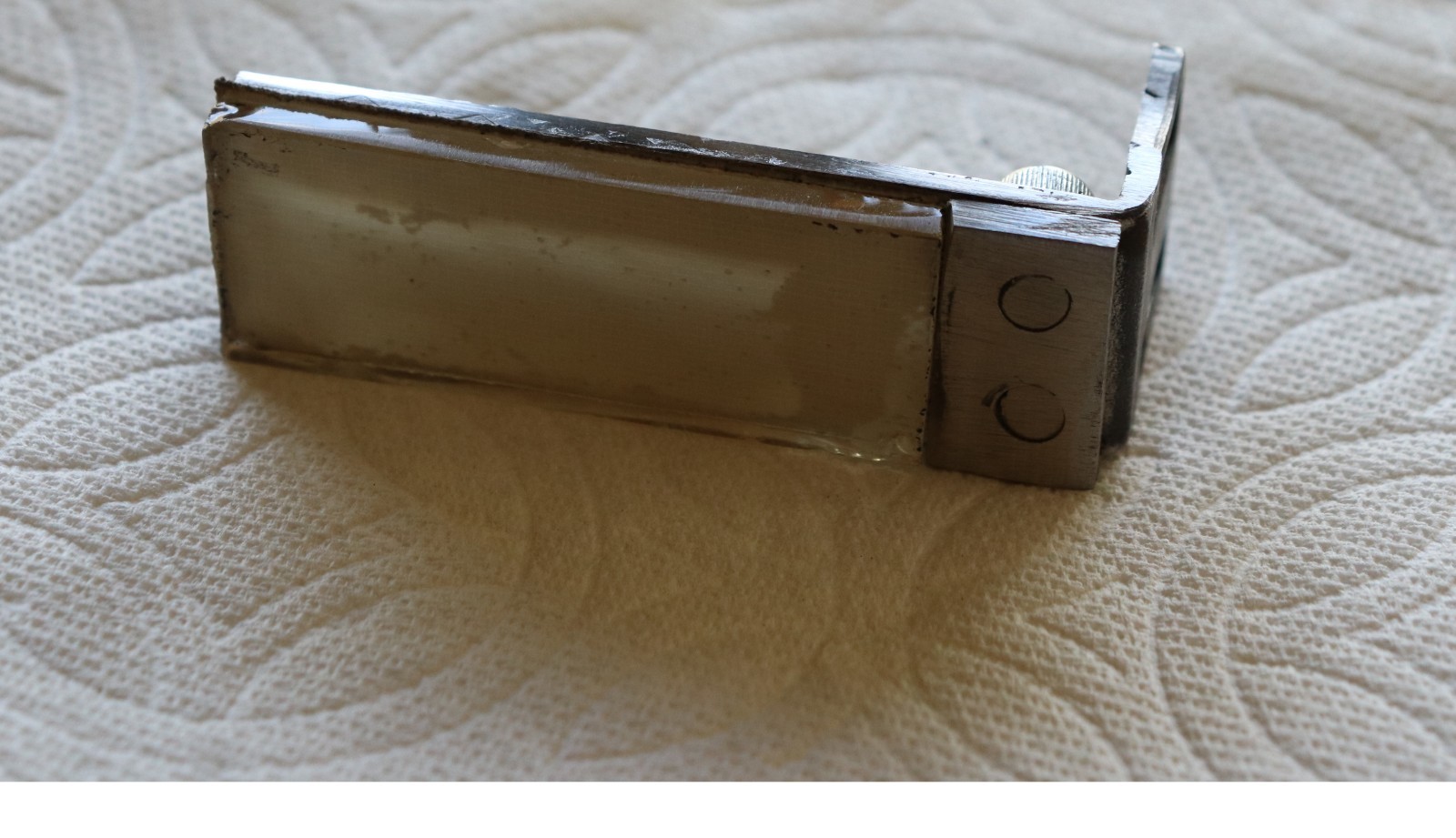 Glass Platen for 1″ x 30″ Belt Grinders, 1″ x 3 1/2″ size. See description.
