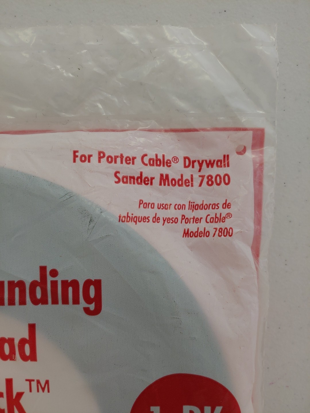 DIABLO 9 in. Drywall Sanding Backing Pad, 7800, Porter Cable, 1 Pack RT