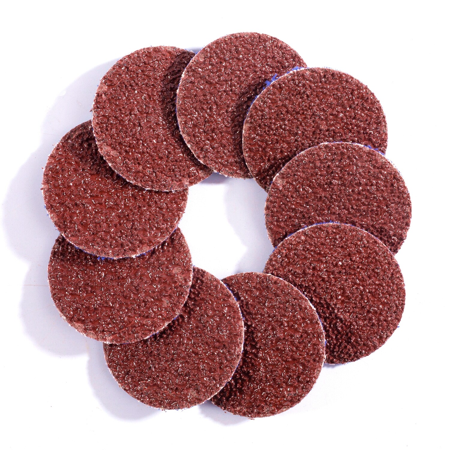 25PC 3 inch 24 Grit Quick Change Roll Lock Grinding Sanding Disc for Die Grinder