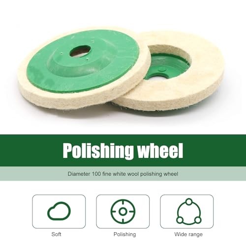Wool Felt Polishing Disc, Car Waxing and Polishing Wool Wheel Pads for 100