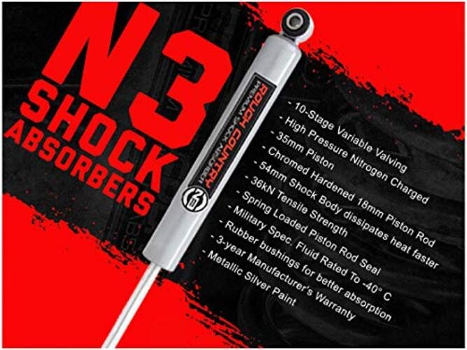 2.5-3.5″ N3 Front Shocks for GM 1/2-Ton Suburban/Tahoe – 23196_A