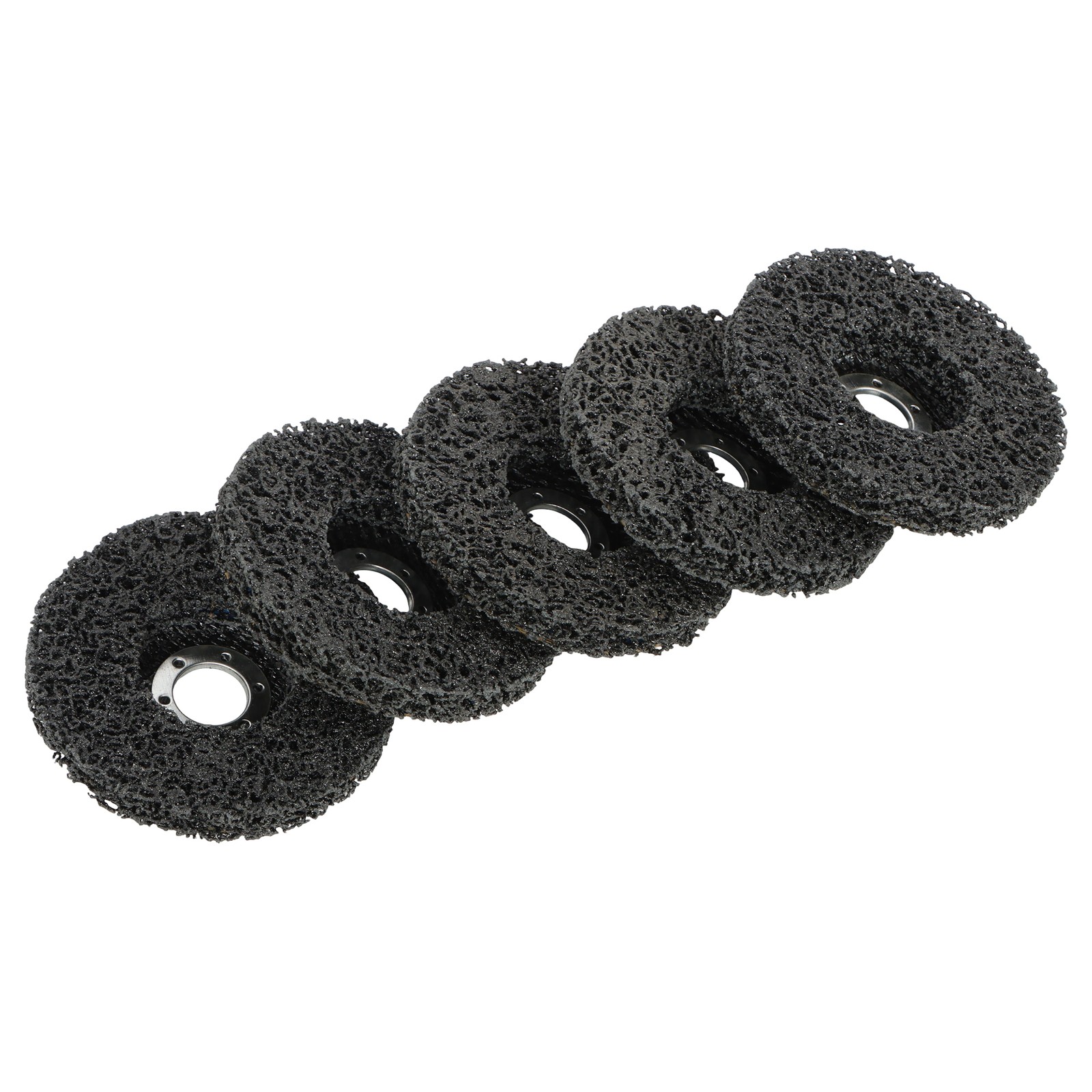 10 PCS 4-1/2″ x 7/8″ Black Diamond Grinding Discs Strip Discs for Angle Grinder