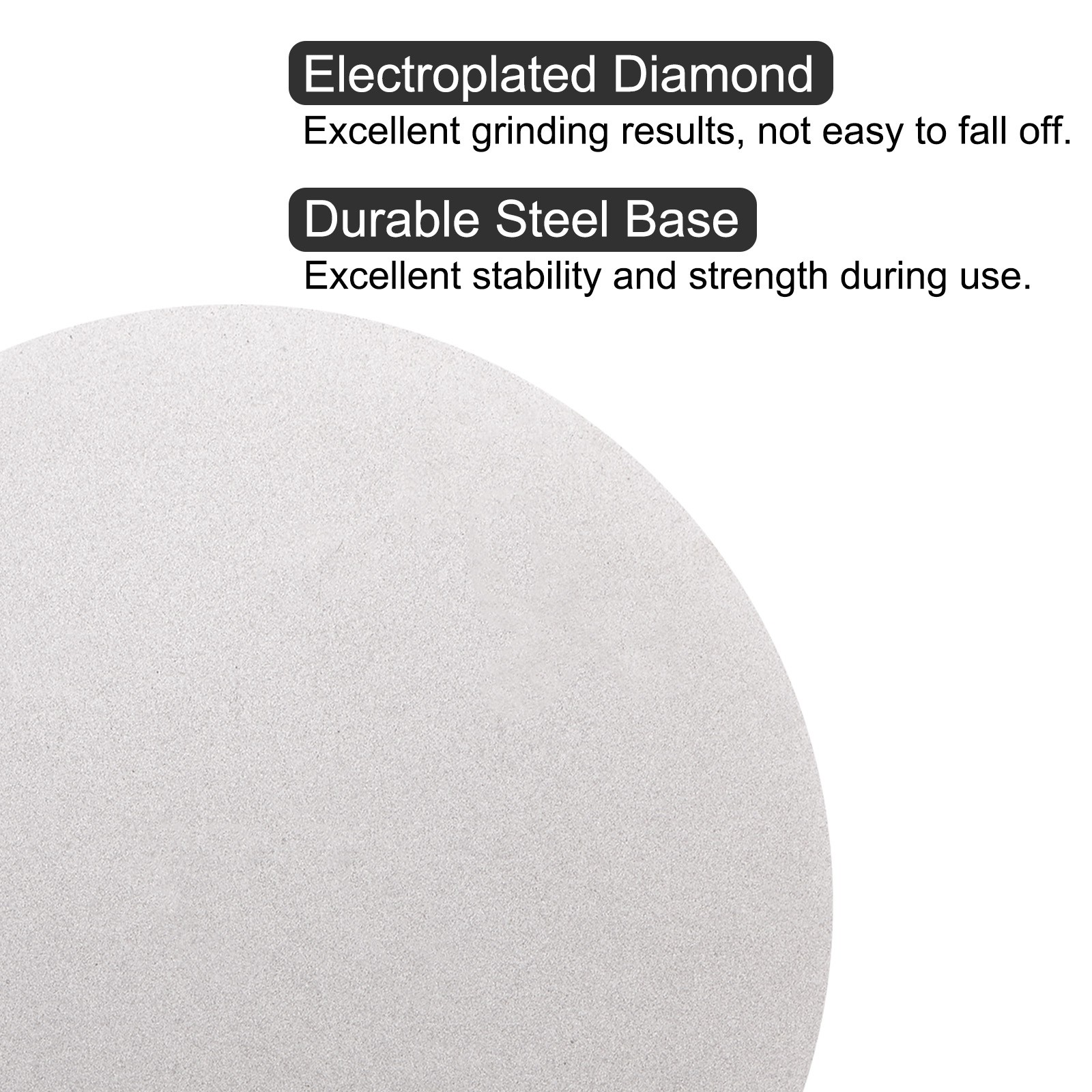 Diamond Sanding Grinding Disc 12″ Grit 400 No Center Hole Flat Lap Wheel Disk