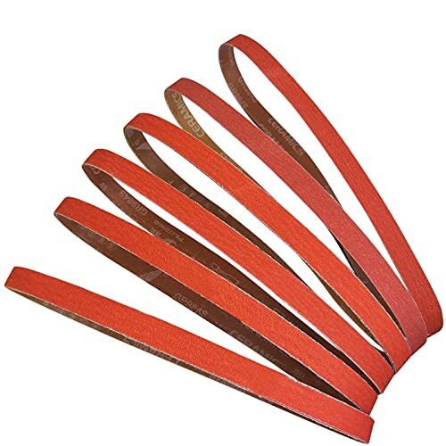 12 PCS 1 x 42 Inch Metal Grinding Ceramic Sanding Belts Kit -2 Pcs Each of 36…