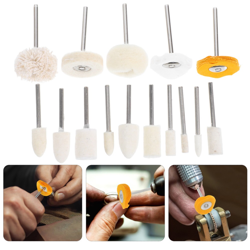 50 Pcs Mini Polishing Buffing Wheel Brush Kit for Jewelry Watch Repair