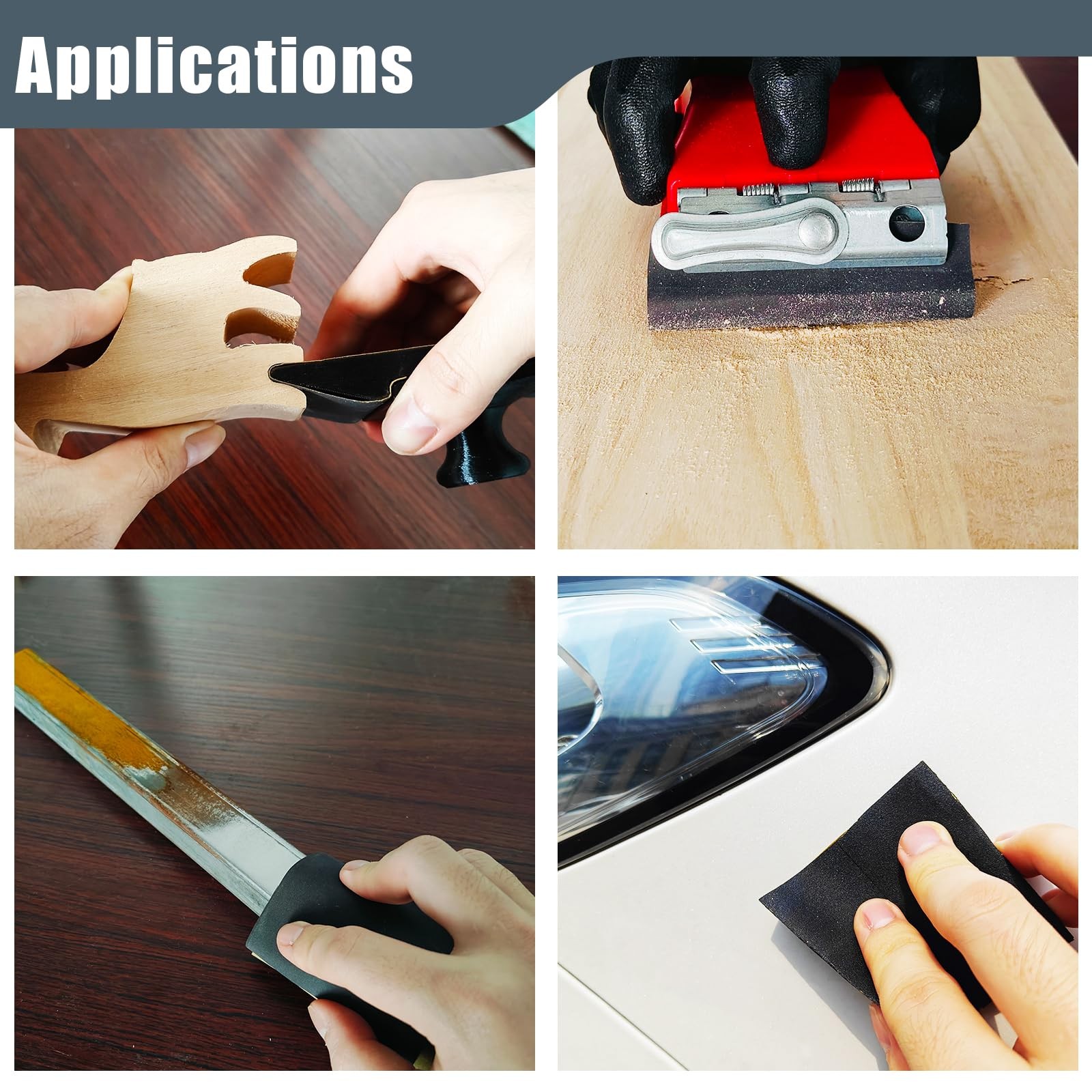 25 Pcs 9×11 Inch Wet Dry Sandpaper for Wood Furniture Polishing Automotive