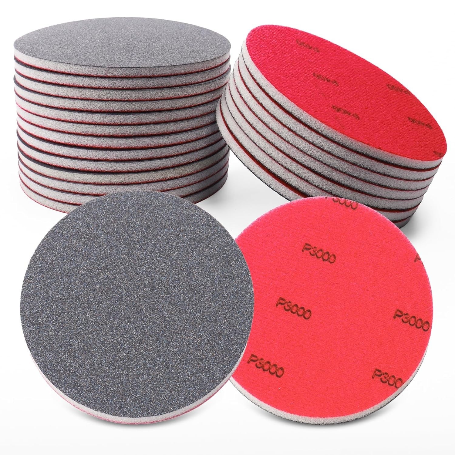 22 Pcs 5 Inch Sanding Sponge Discs, 80-3000 Grit Assorted Foam Sandpaper for …