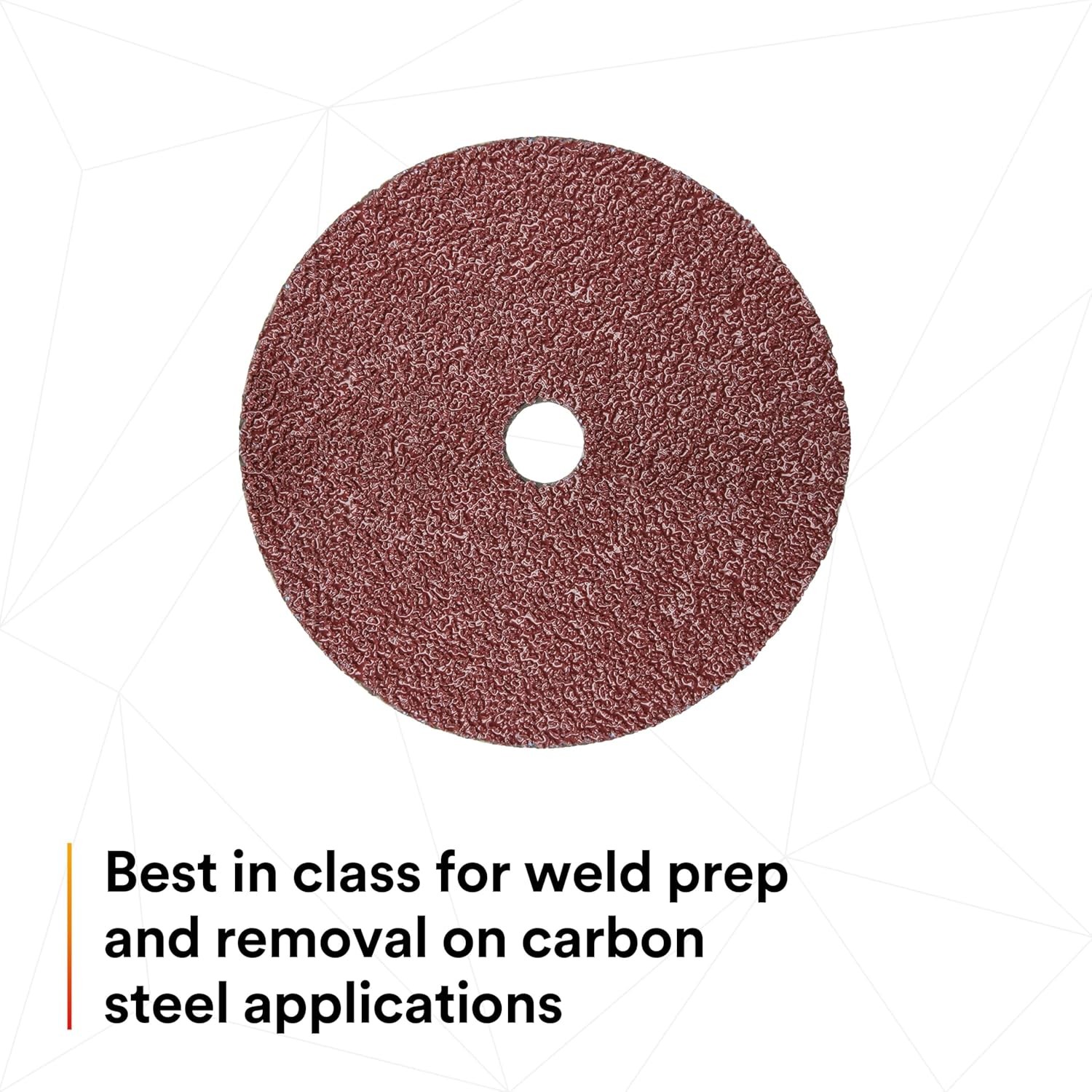25PCS Fibre Disc 4-1/2Inch 36 Grit TN Quick Change Heavy Grinding Deburring Tool