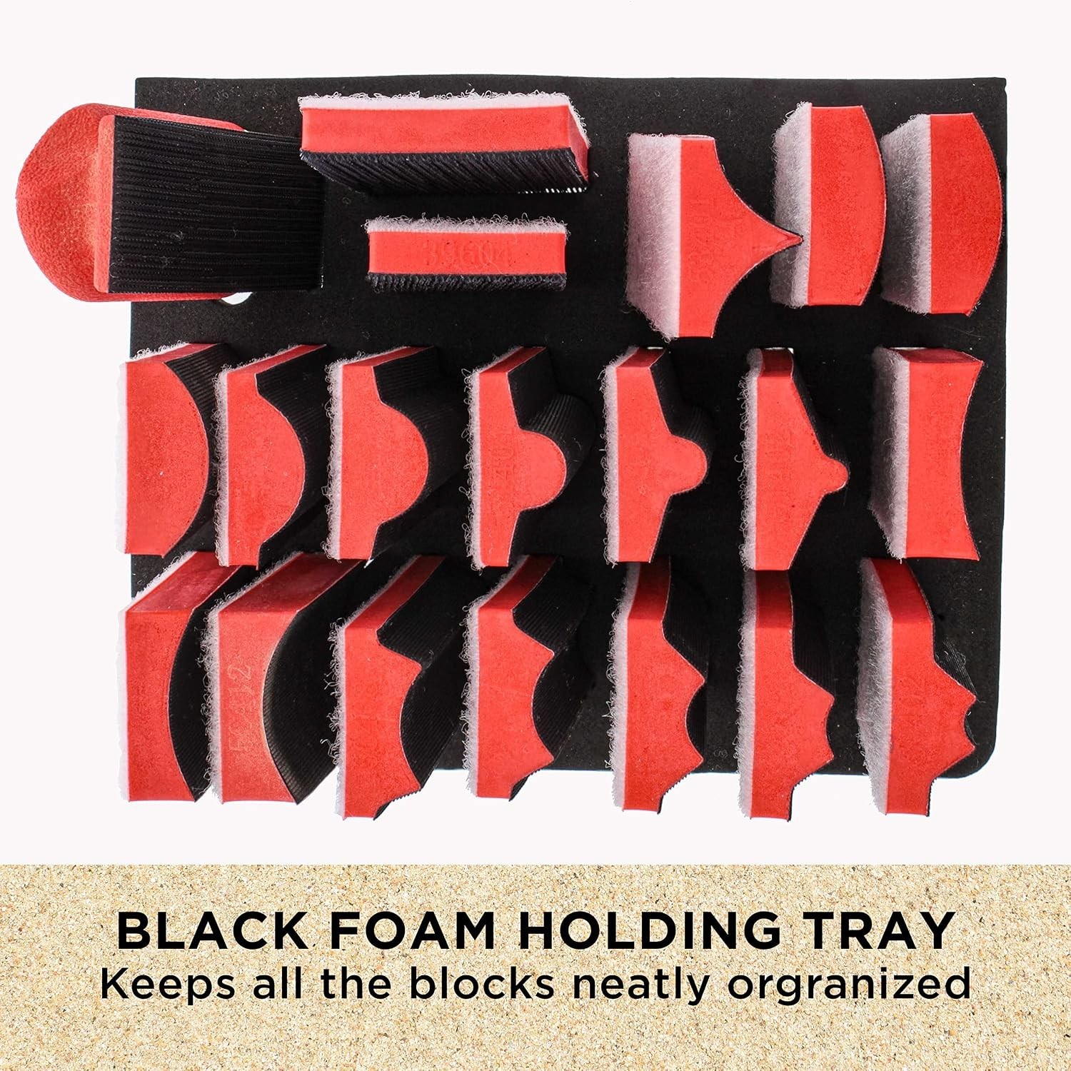 Interchangeable Hook & Loop Sanding Block Kit