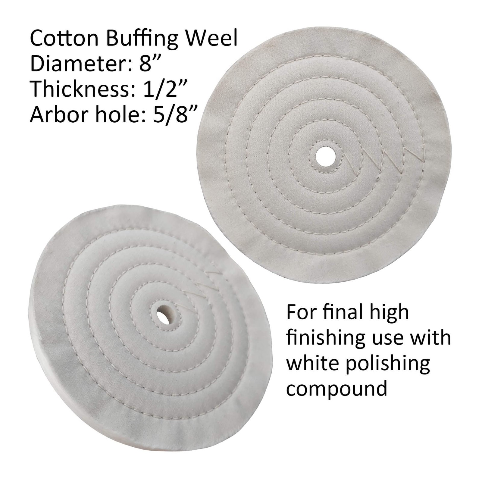 3PC 8 Inch Polishing Buffing Wheel Kit for Bench Grinder, with Each 1PC Sisal…