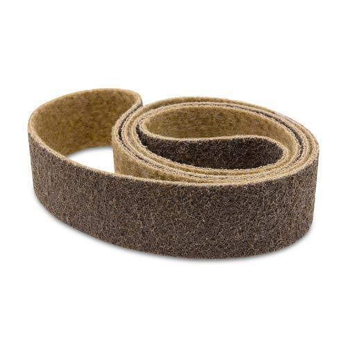 20/50PCS 1/2 x 18 in Nylon Non Woven Sanding Belt Coarse For Metal & Woodworking