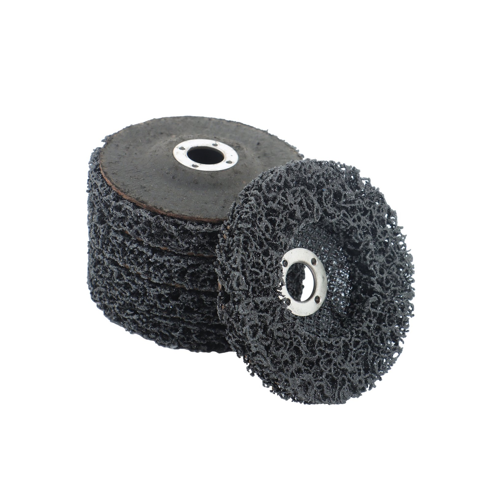 10 Pcs 4 Inch x 5/8 Inch Black Abrasive Wheels Grinding Discs for Angle Grinder