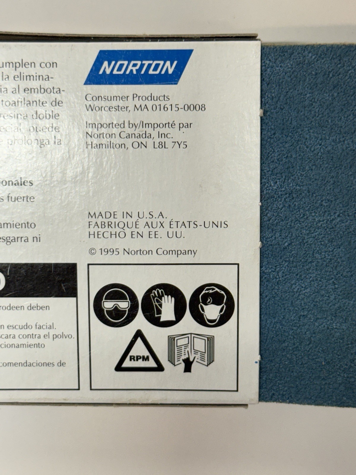 Norton #49611 Sanding Belt 80grit 3x21in 2 Pack New