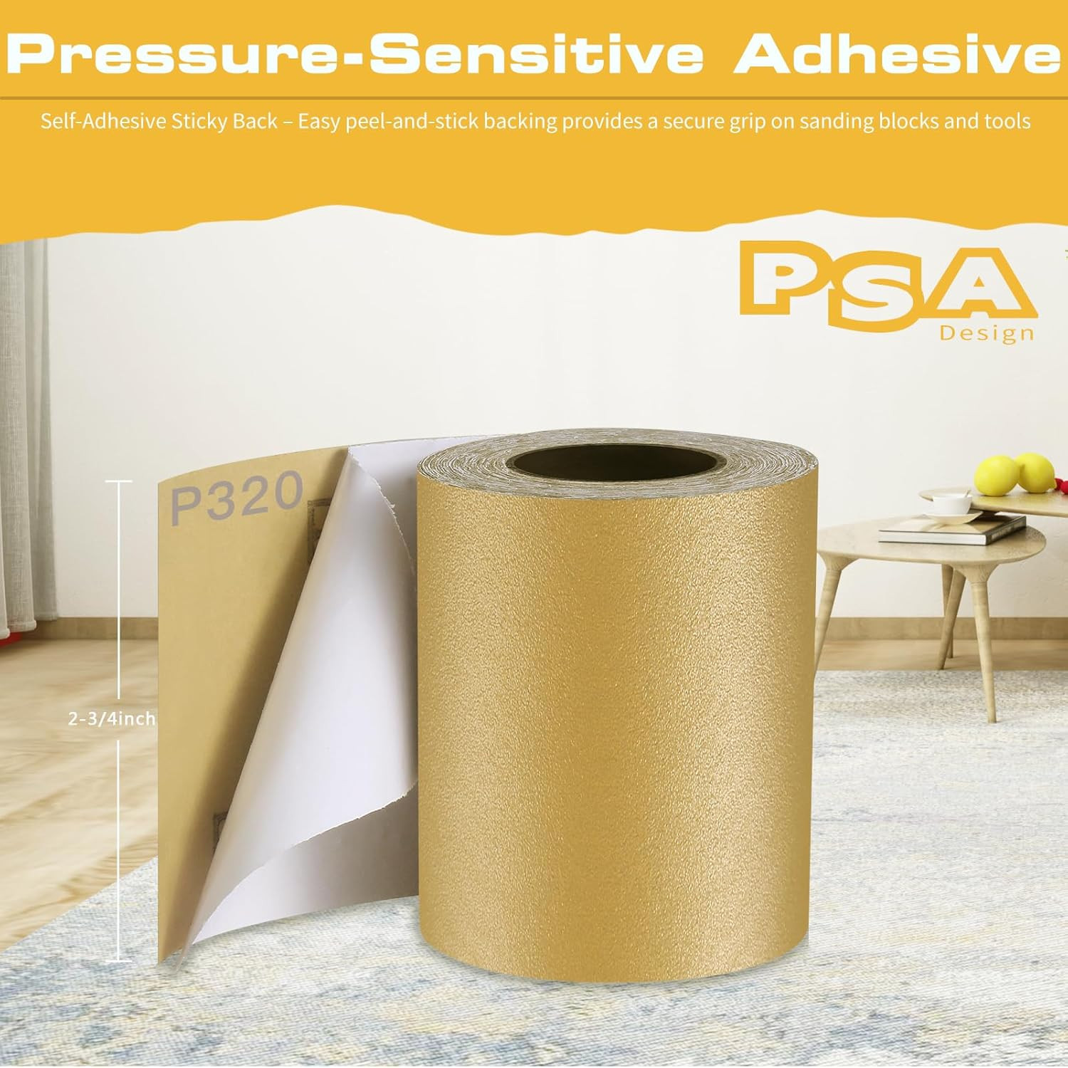 80, 180, 320 Grit PSA Longboard Sandpaper Kit, Total 15 Yards, -/” Wide, Continu