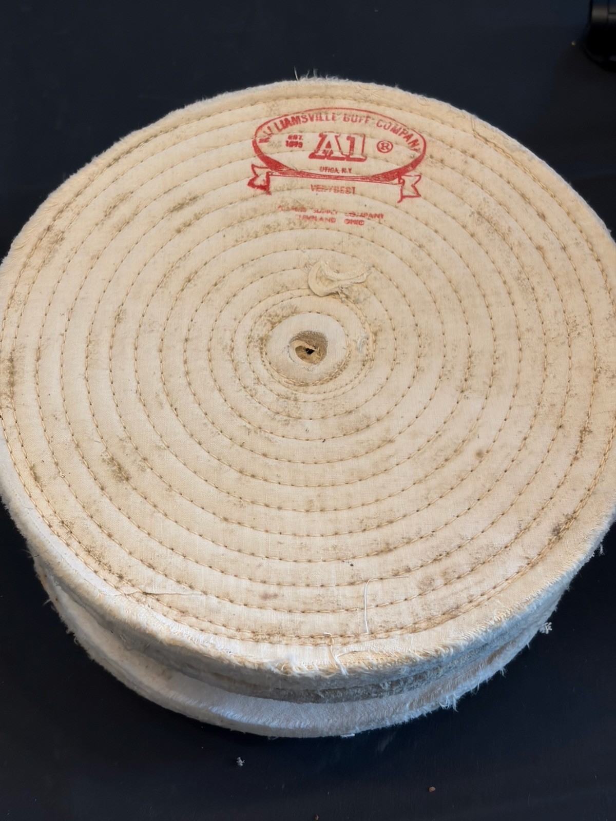 Vintage Buffing Wheel Lot ARCO A1 Williamsville DICO 10” 6” + Arbor