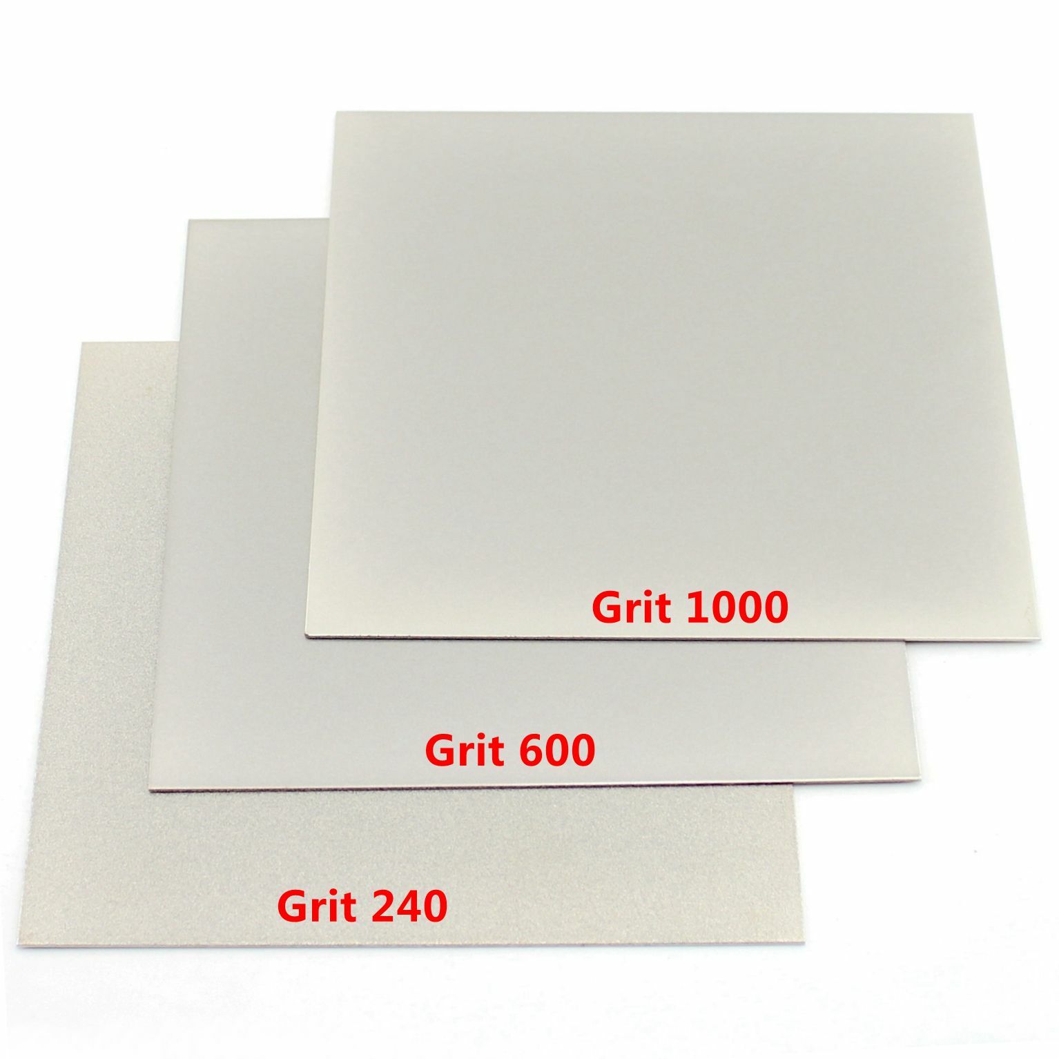 8″ inch Grit 240-2000 Square Sheet Flat Diamond Stone Sharpeners Lapidary Tools