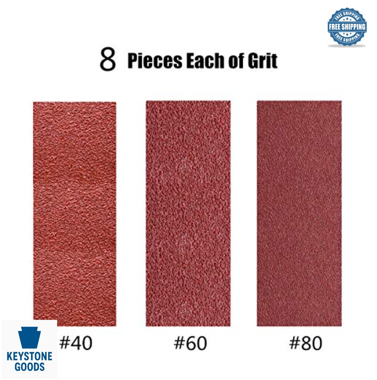 24 Pcs 3×21 Sanding Belts 40 60 80 Grit Aluminum Oxide for Belt Sander Wood