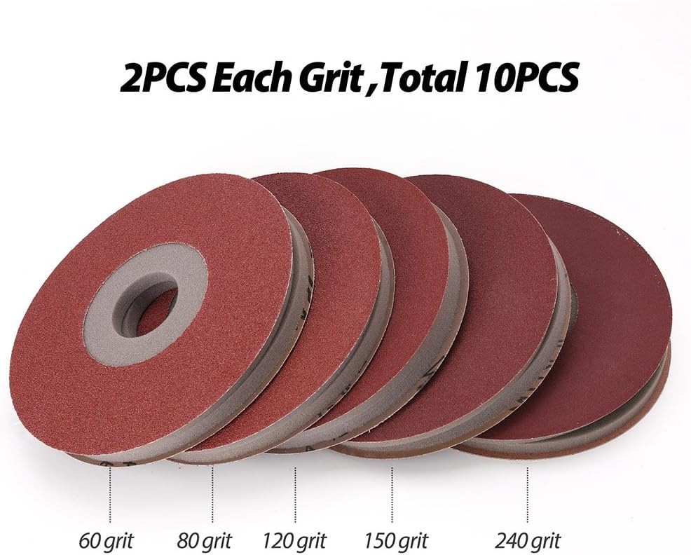 LotFancy 10PCS Drywall Sanding Discs, 8-7/8″ 60 80 120 150 220 Grit Foam-Back…
