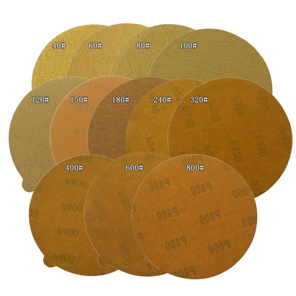 6″ Sanding Discs Self Adhesive Backed Sandpaper Yellow Abrasive 40#-800# Ø 150mm