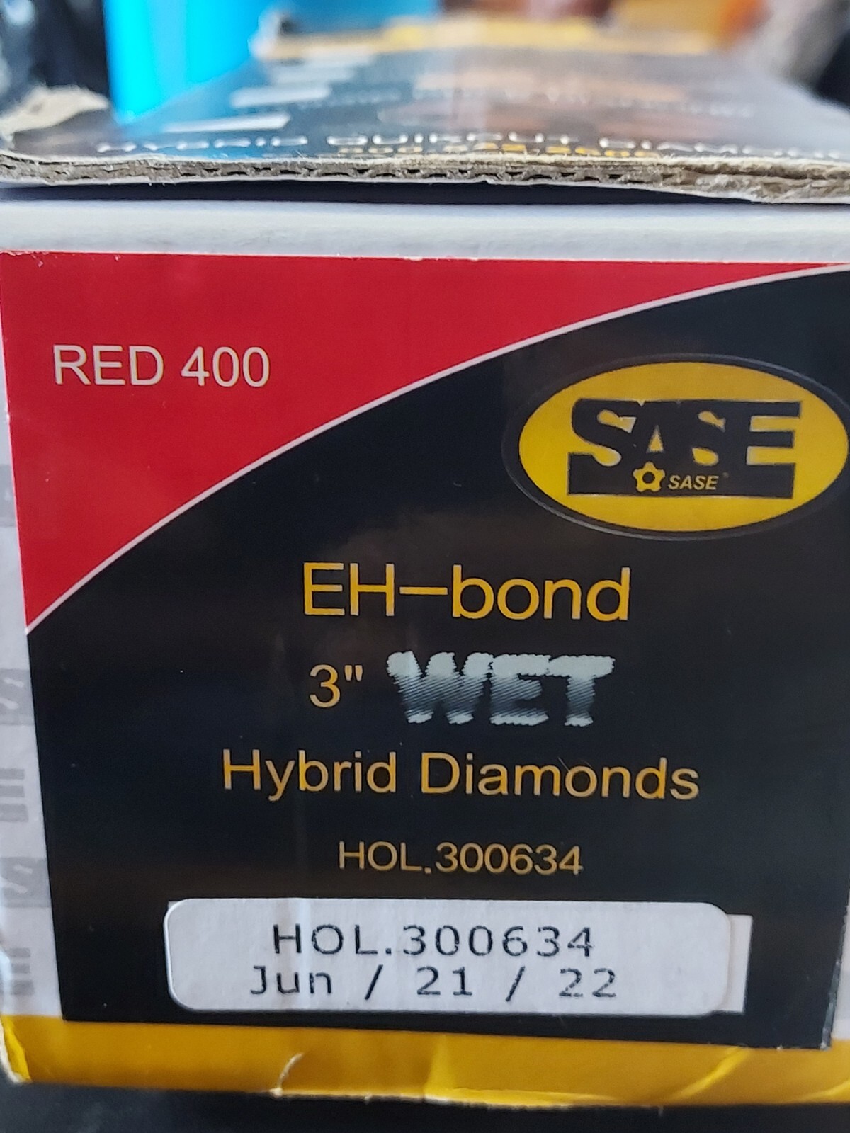 3″ WET Hybrid Diamonds EH-BOND Polishing Pads For Concrete Floor #400/9pcs Box