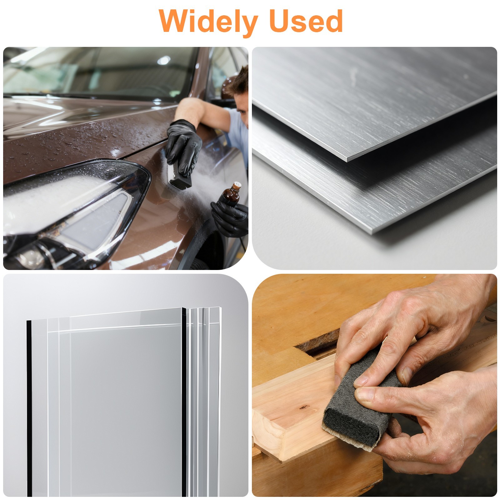 7Pcs Sanding Block Kit Flexible EVA Foam Wet or Dry for Automotive or Woodwork