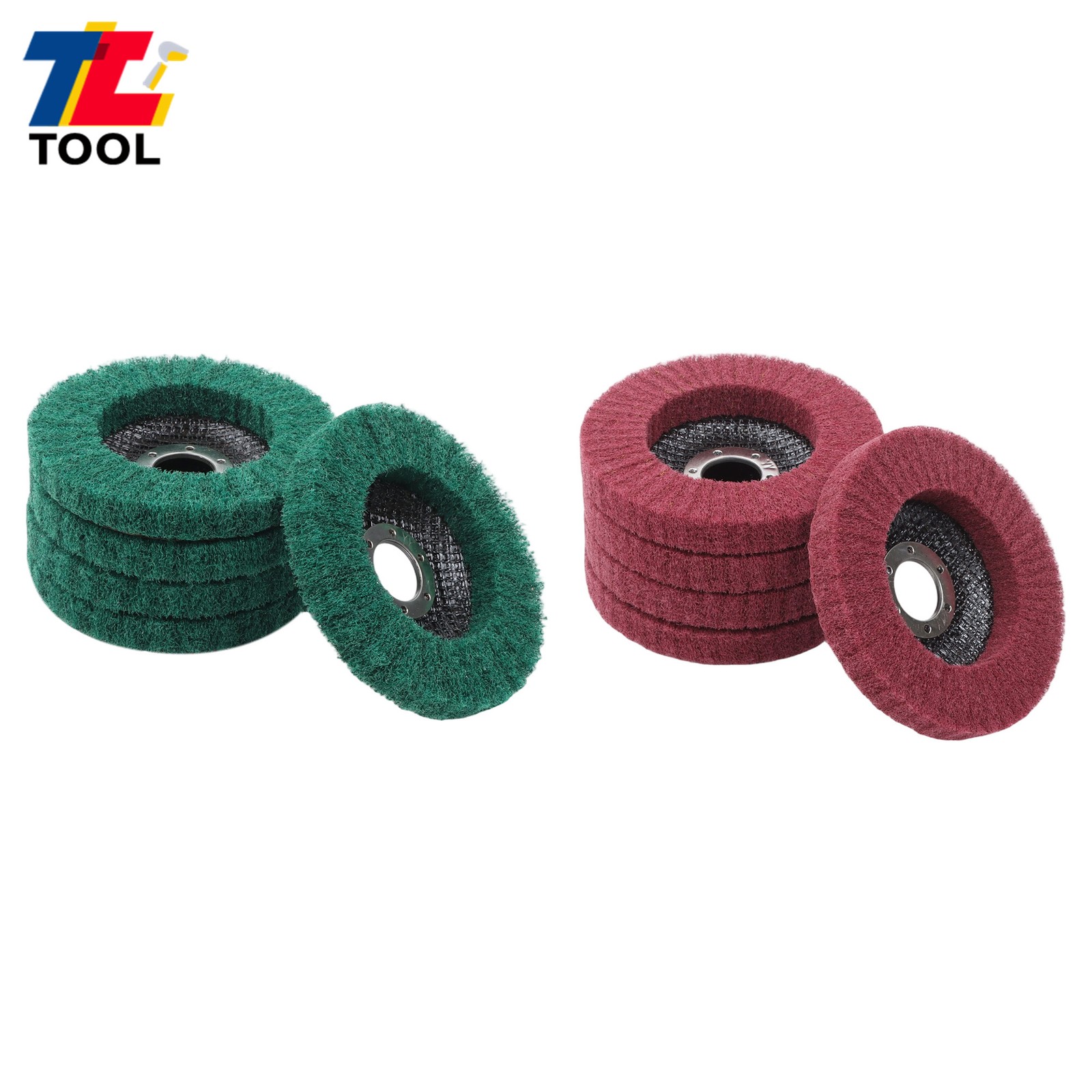 4-1/2″ x 7/8″ 180 & 320 Grit Scour Flap Discs for Angle Grinder Pack of 10
