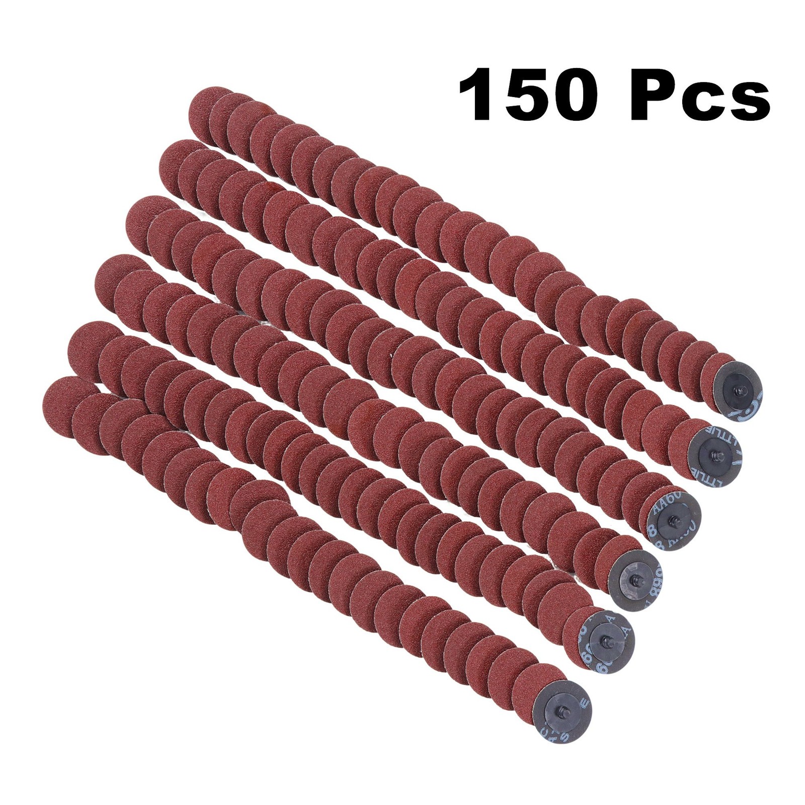 150 Pieces 2 Inch 60 Grit Medium Red Torque Sanding Discs for Die Grinder