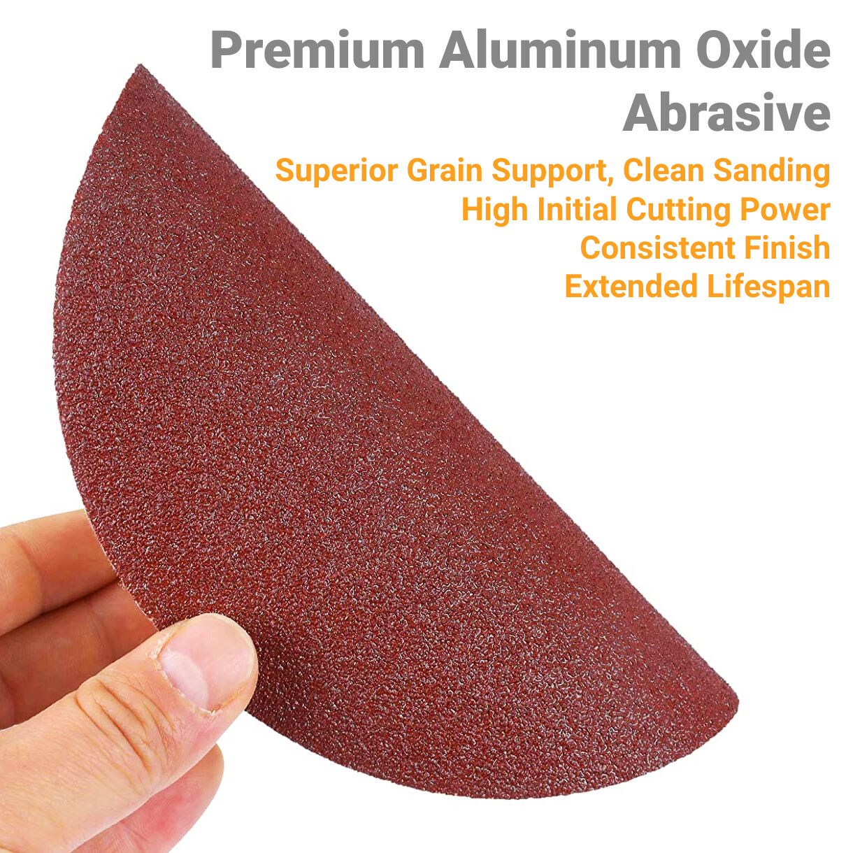 100PCS 6 in Hook Loop Sanding Discs 40 Grit NO hole Orbital DA Sander Paper Pads