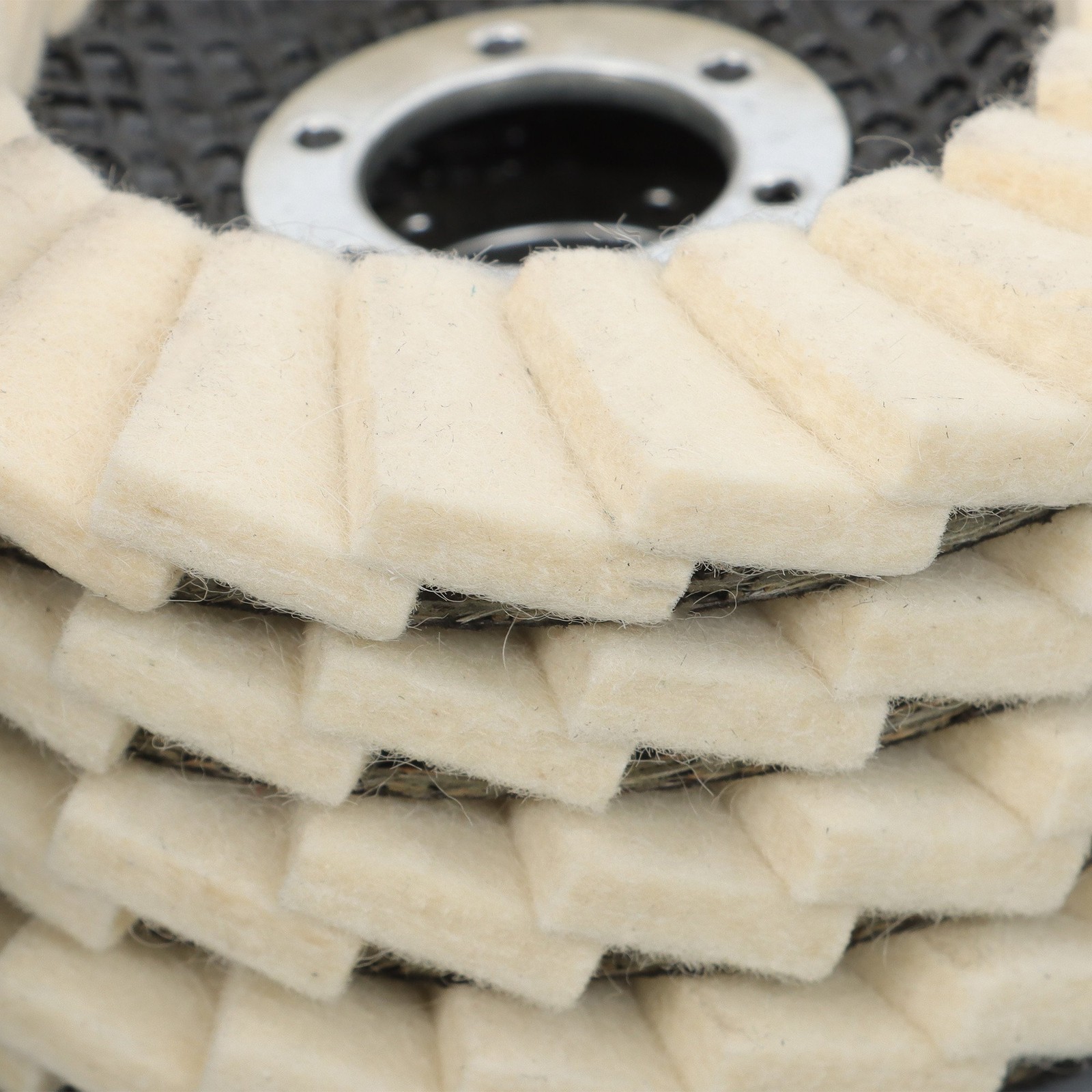 8 Pcs Wool Polishing Wheel Discs 4.5″ x 7/8″ Buffing Wheel & Buffing Compound