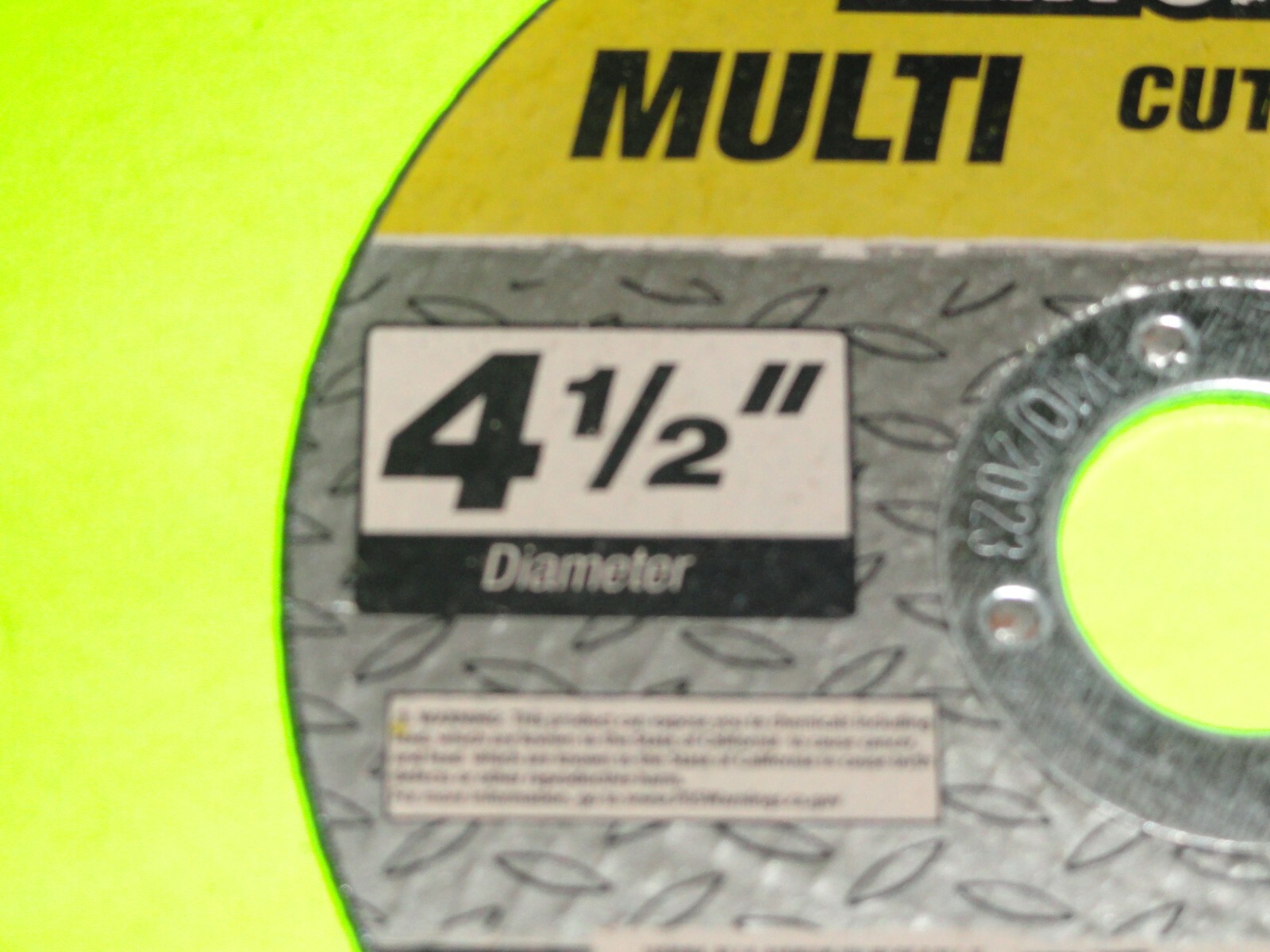 (4x) 4-1/2″ Diameter Multi Cut-Off Wheel for Angle Grinder Metal+Plastic+Masonry