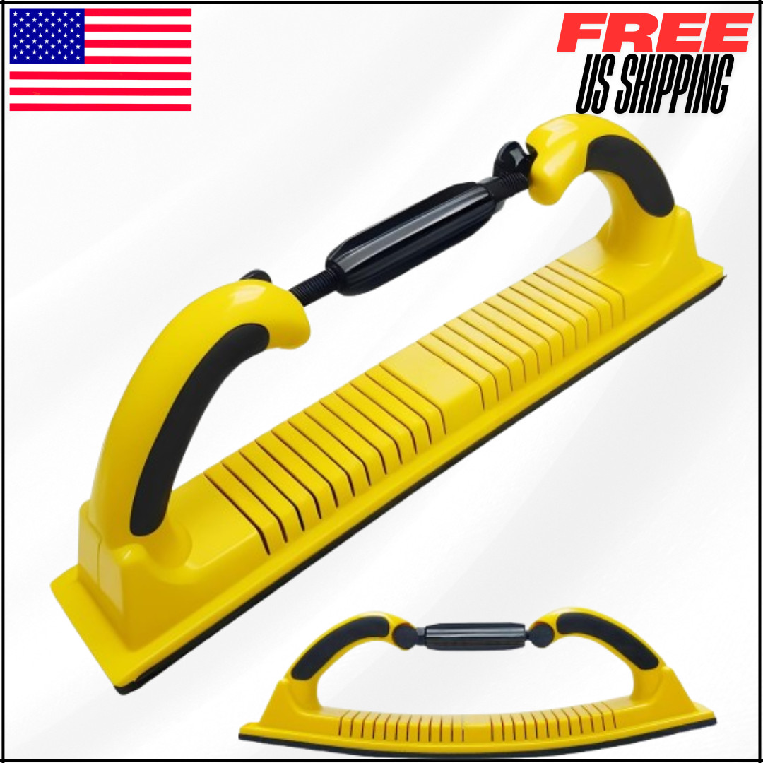 Adjustable Radius Flex Longboard Sanding File 15-3/4″ Hook & Loop Manual Block