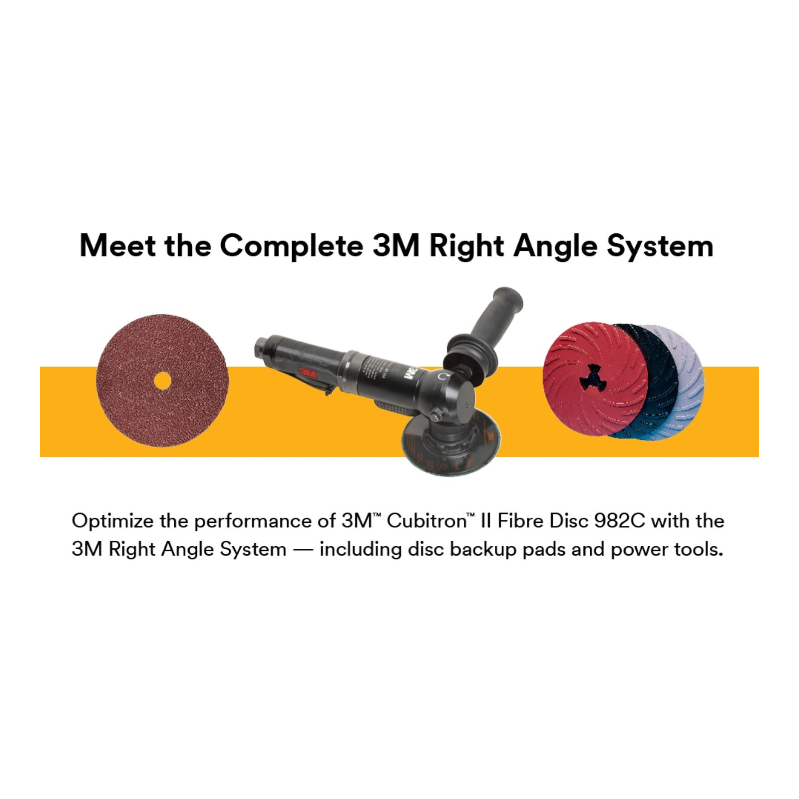3M Cubitron II Fibre Disc 982C, 80+, GL Quick Change, 5 in, Die G500P,25/Bag