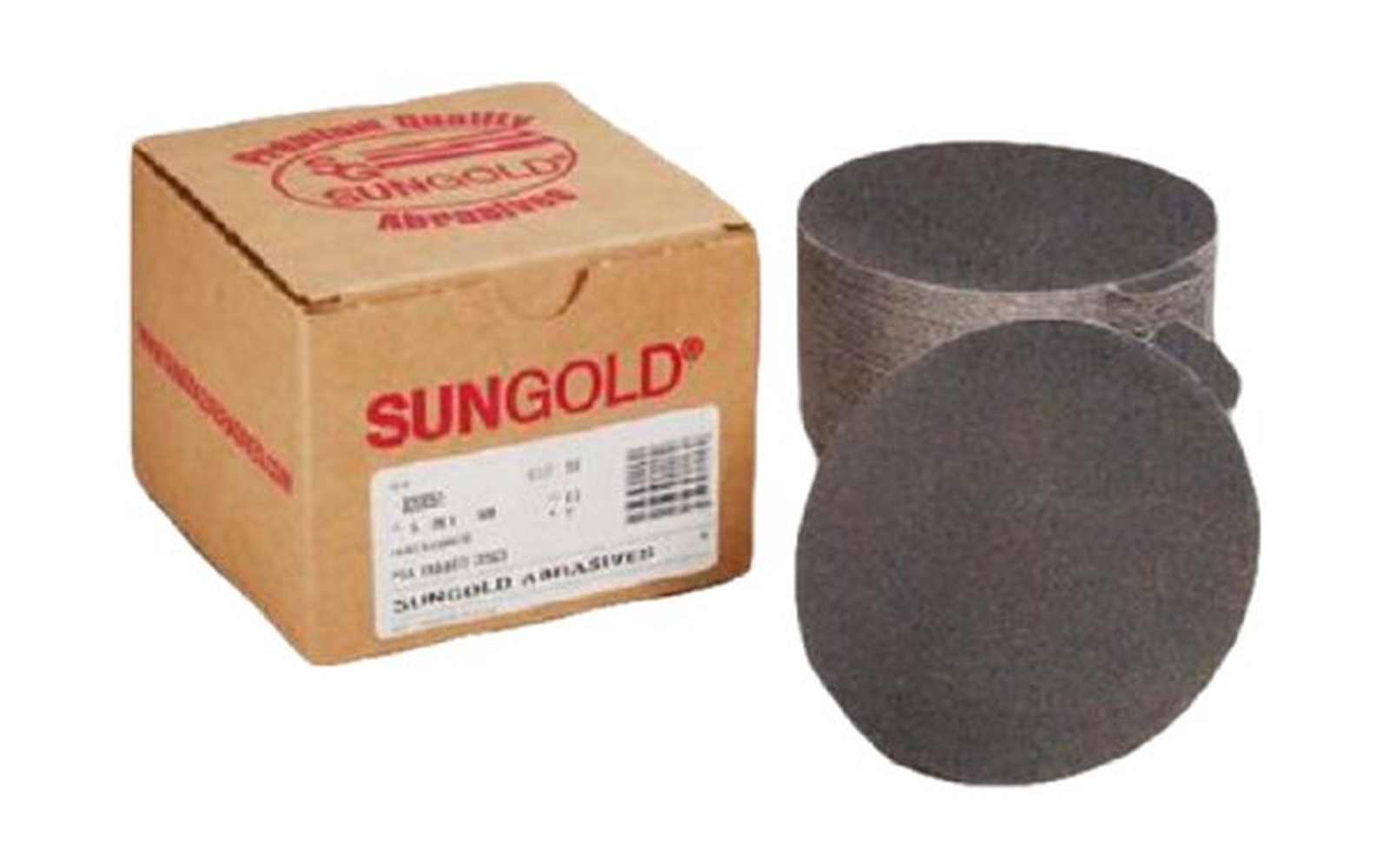 Sungold Abrasives 020068 5″ 80 Grit Psa Sanding Discs Silicon Carbide Cloth F…