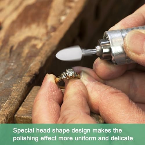 -Pack Abrasive Mounted Stone Grinding Bits, 1/4 in(6mm) Shank Aluminum 16mm 5