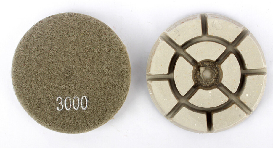 ALONGYI Diamond Floor Polishing Pads 3 Inch for Floor Machine Wet Dry