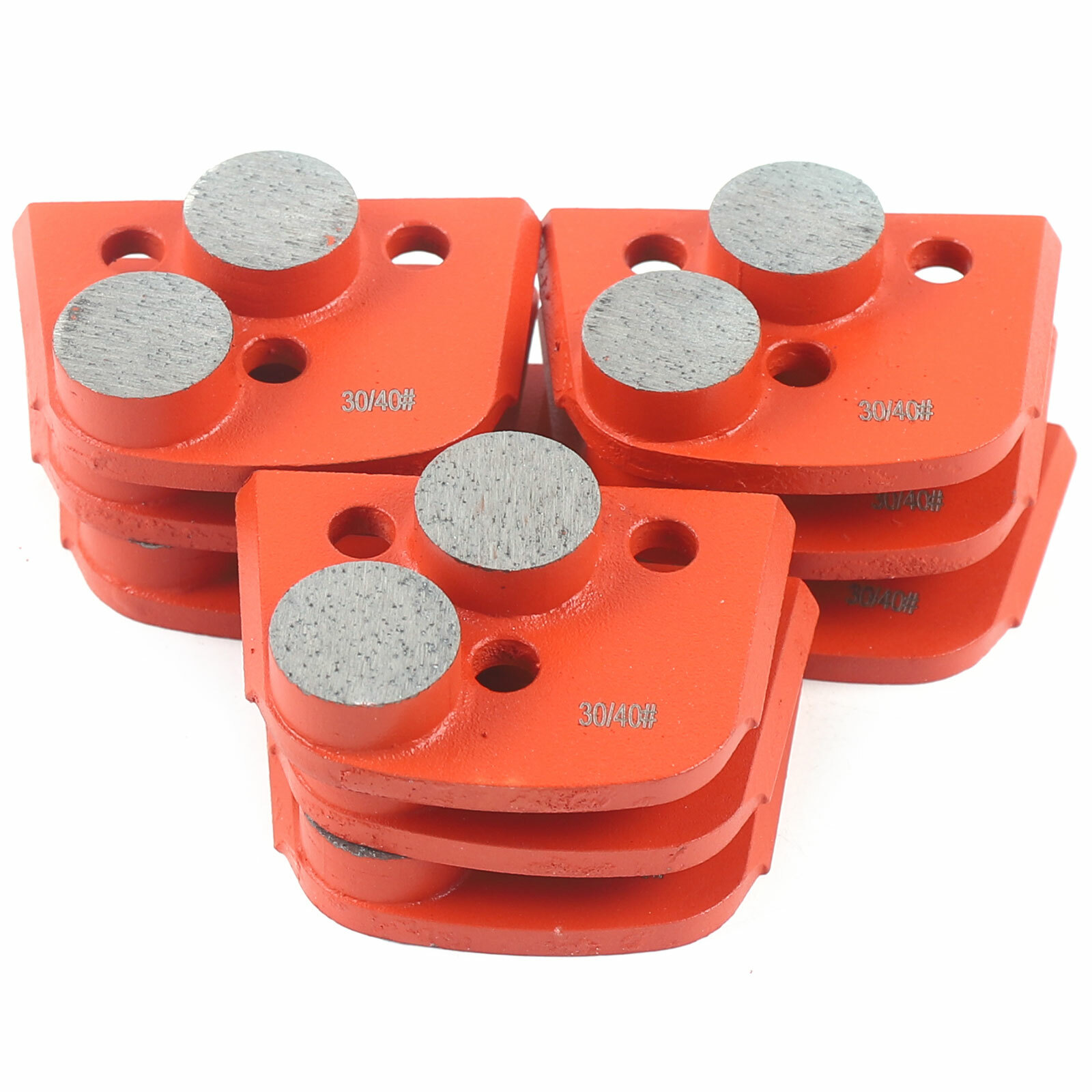 9 Pack Trapezoid Grinding Disc Hard Bond for Concrete Lavina Grinder #30/40 Grit