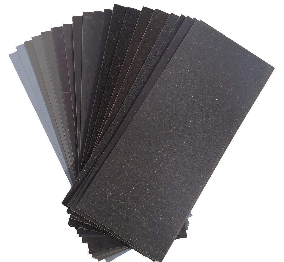 Sandpaper Assortment 80 to 5000 Assorted Grit Sanding 9 x 3.6 inch, gray