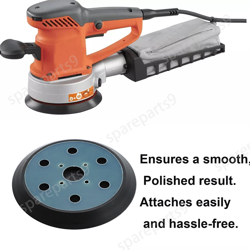 6″ 6 Hole Orbit Sander Backing Pad for Ridgid R2611 Hook and Loop Sanding Pad